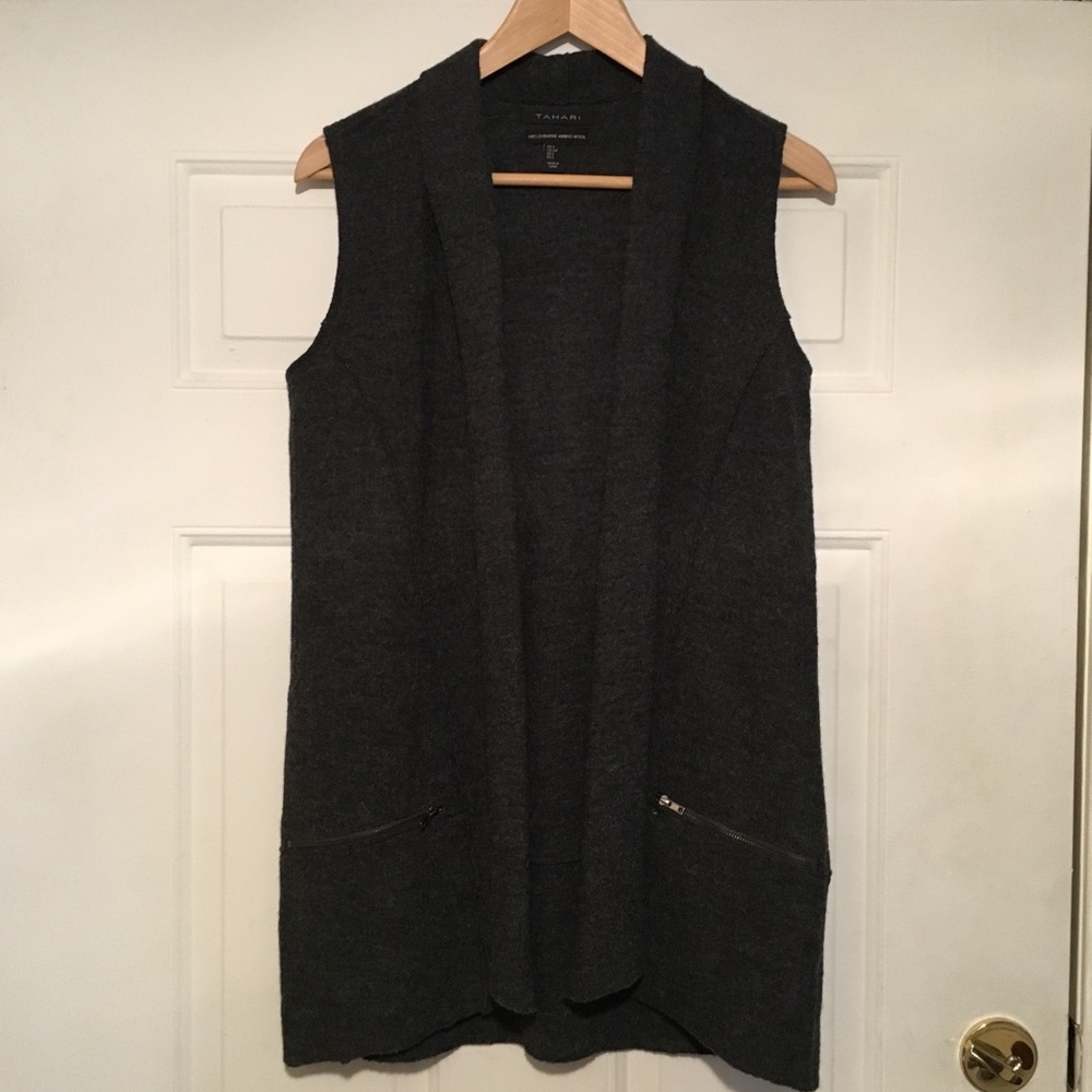 Tahari Merino Wool Vest.